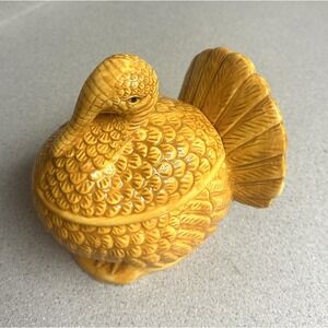 La Dolce Vita By JA Designs Covered‎ Turkey Bowl Orange Turkey Collection